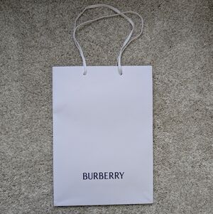 Burberry Classic White Shopping Tote Bag - Small